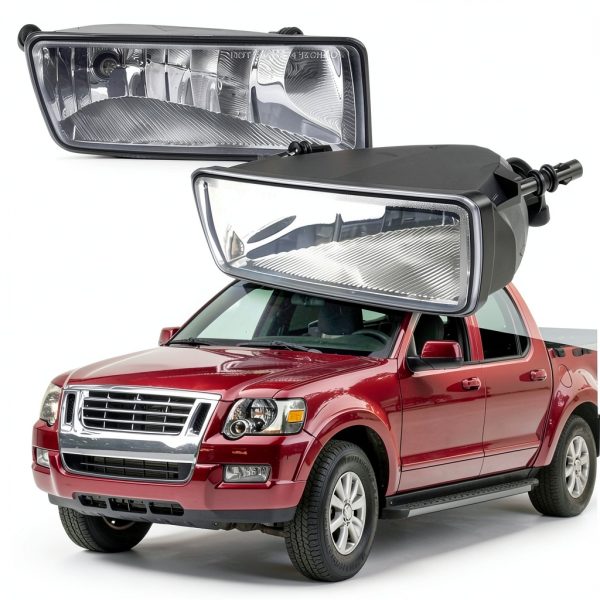 PIT66 Clear Fog Light for 2006-2010 Ford Explorer 2 Pack Halogen-7