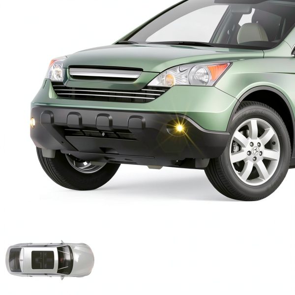 BONA Black Fog Light for 2007-2009 Honda CRV 55W Waterproof Front Lamp-1