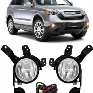 BONA Black Fog Light for 2007-2009 Honda CRV 55W Waterproof Front Lamp-0