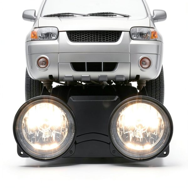 PIT66 Clear Fog Light Pair for 2003-2004 Ford Mustang Cobra – Halogen-3